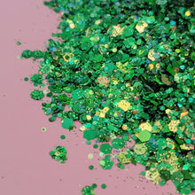 Load image into Gallery viewer, Green Blush Glitter
