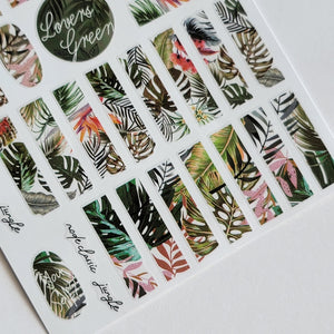 Tropical Palm Strips Stickers