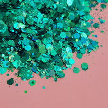 Cargar imagen en el visor de la galería, Chunky Holo Turquoise Glitter
