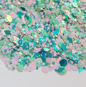 Aquamarine Glitter Mix