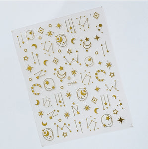 Gold Constellations Stickers