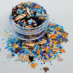 Blue Autumn Glitter Mix