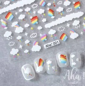 Rainbow Clouds Stickers