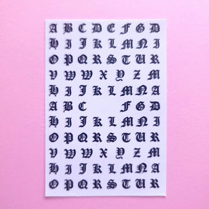 Letters Stickers