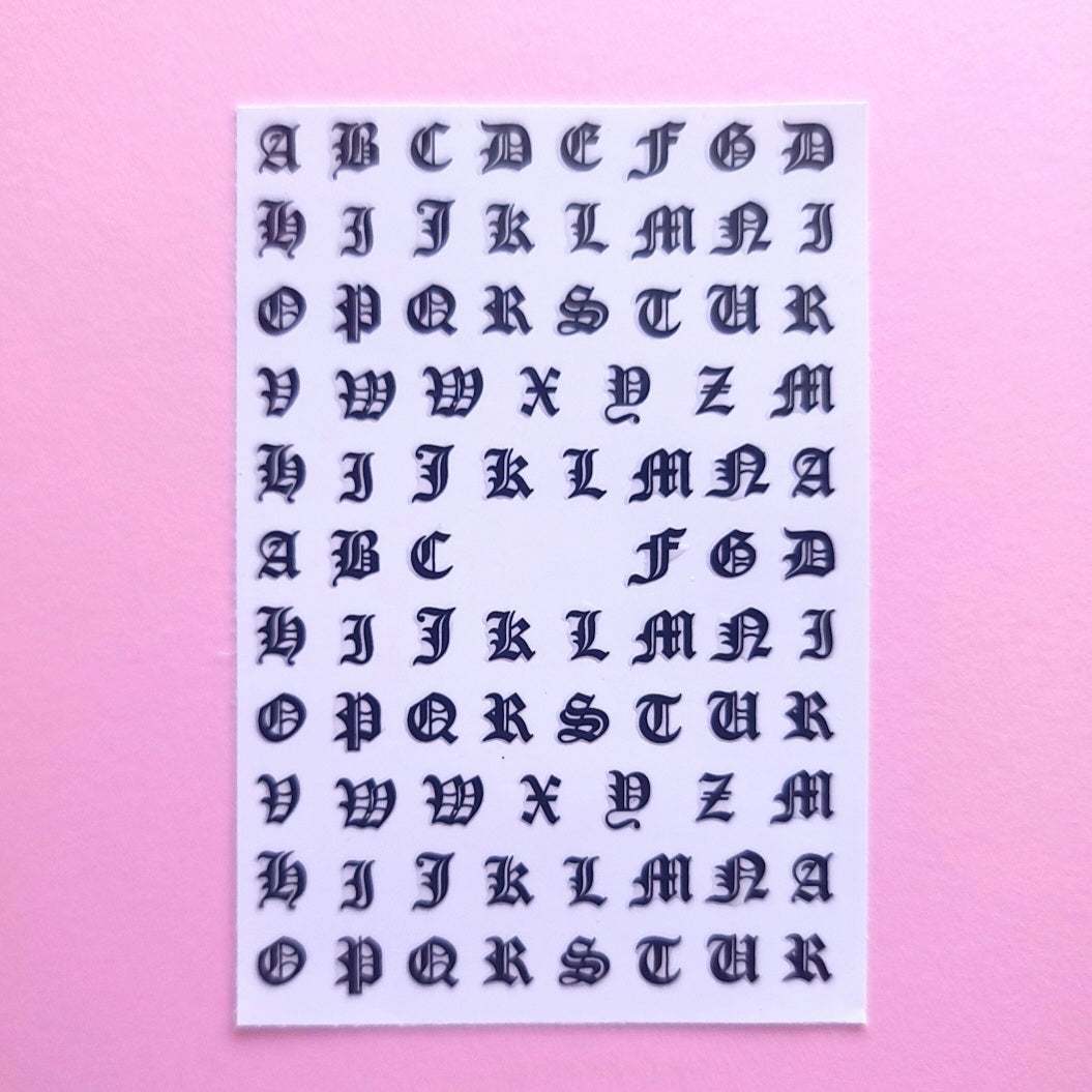 Letters Stickers